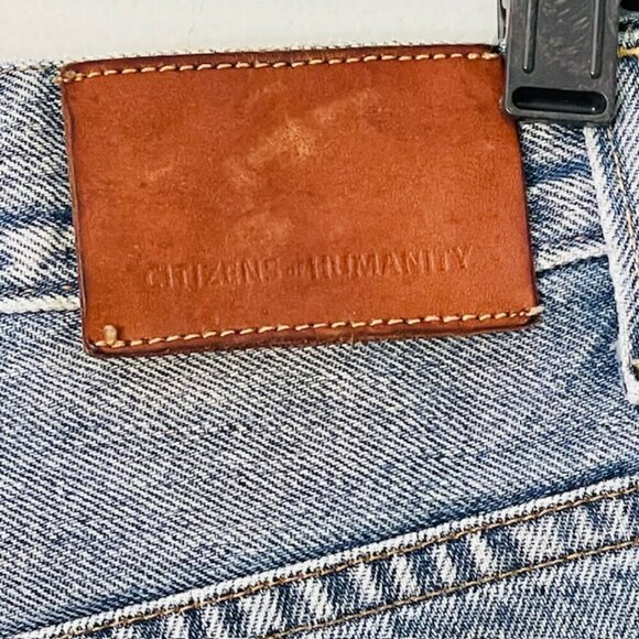 Citizens of Humanity Premium Vintage V Front Wide Leg Elodie Destruction 25 - Picture 12 of 14